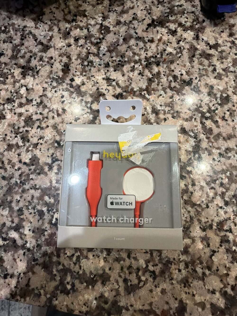 Heyday Apple Watch Charger 6 ft Poppy Orange USB-C New